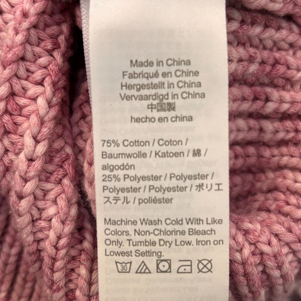 J.crew Pink Marled Cotton Blend Crewneck Sweater Size S - Picture 9 of 9